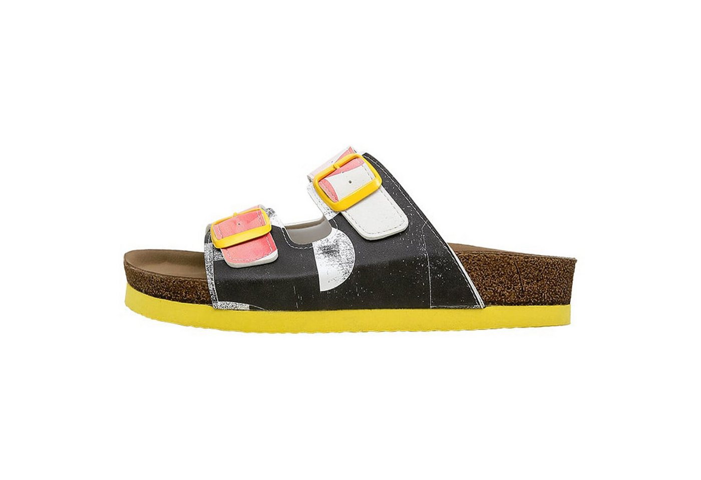 DOGO Stella Pantolette Geometric Shapes Damen Sandalen Pantolette Handgefertigt