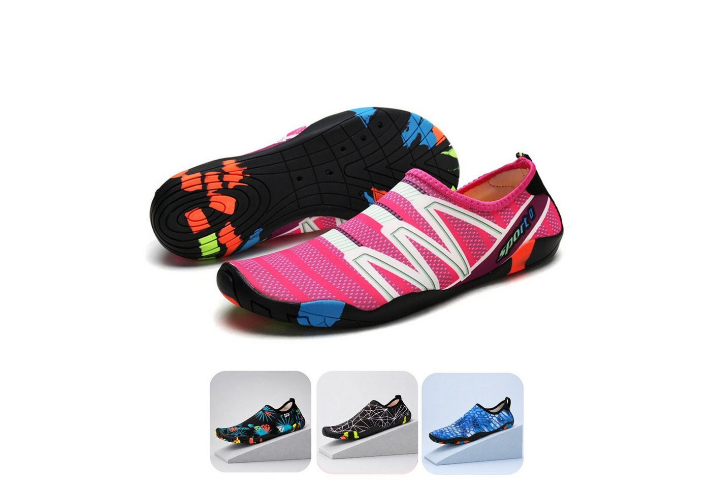DOTALES Aqualite Barfuß-Wasserschuhe, Badeschuhe Damen & Herren Aquaschuh Minimalschuhe
