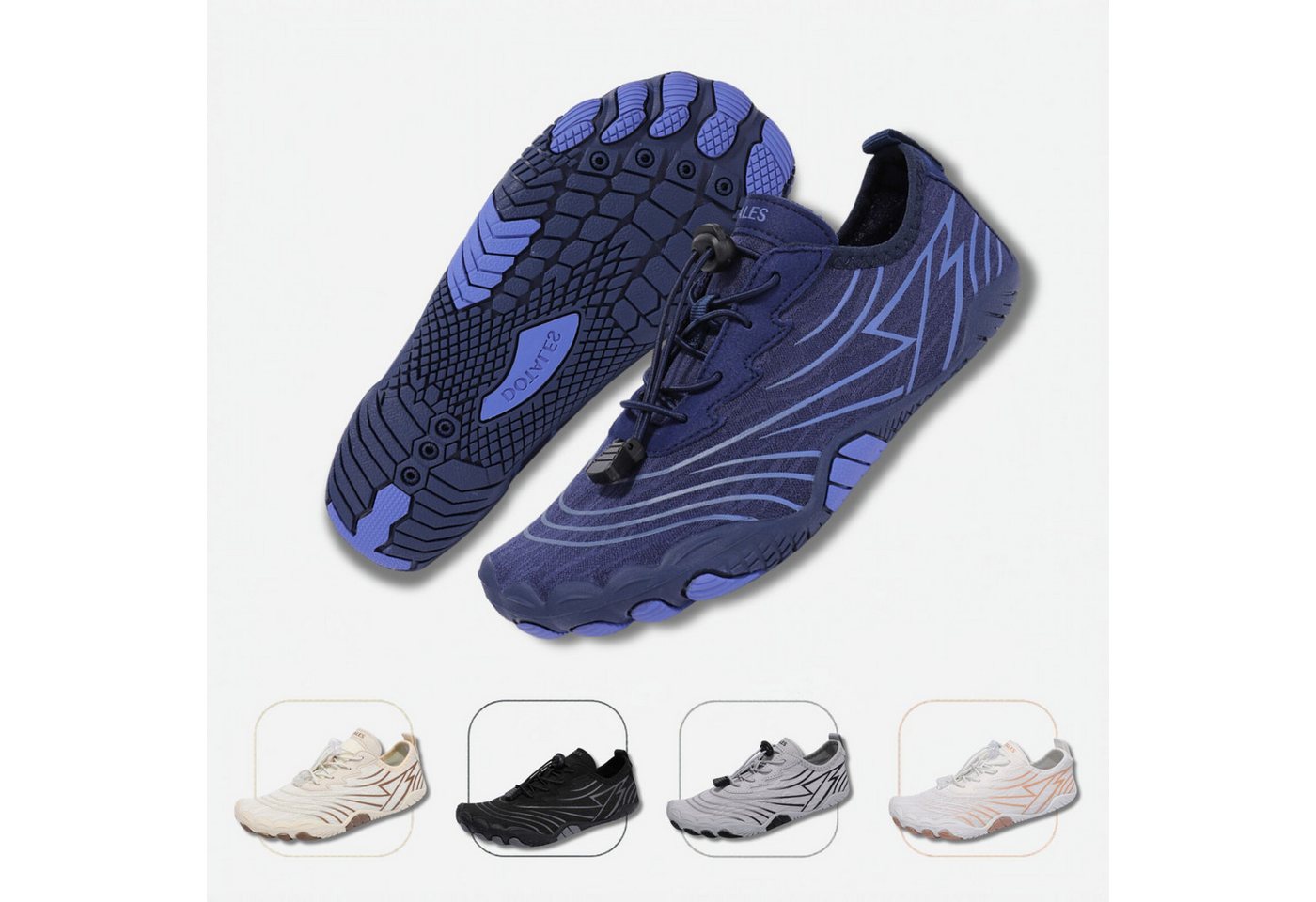 DOTALES Flowstep Barfußschuhe Damen & Herren, Flowstep Barfußschuhe Barfußschuh Das Original-Barfuß Sneaker, Minimalschuhe, Schnellverschluss