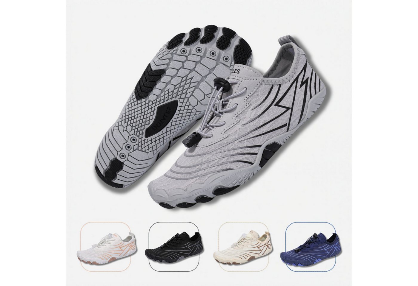 DOTALES Flowstep Barfußschuhe Damen & Herren, Flowstep Barfußschuhe Barfußschuh Das Original-Barfuß Sneaker, Minimalschuhe, Schnellverschluss