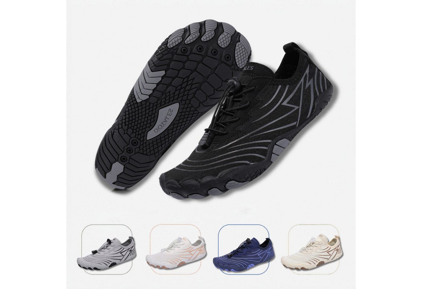 DOTALES Flowstep Barfußschuhe Damen & Herren, Flowstep Barfußschuhe Barfußschuh Das Original-Barfuß Sneaker, Minimalschuhe, Schnellverschluss