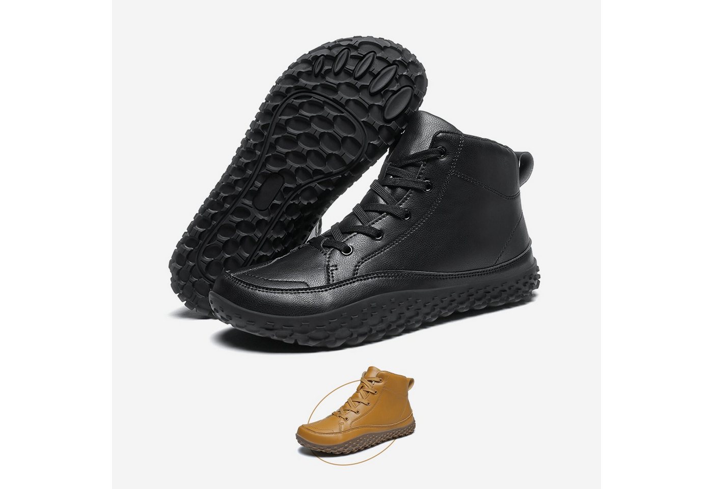 DOTALES Haven Winter Barfußschuhe Damen & Herren -Warm & Flexibel Barfußschuh Minimalschuhe