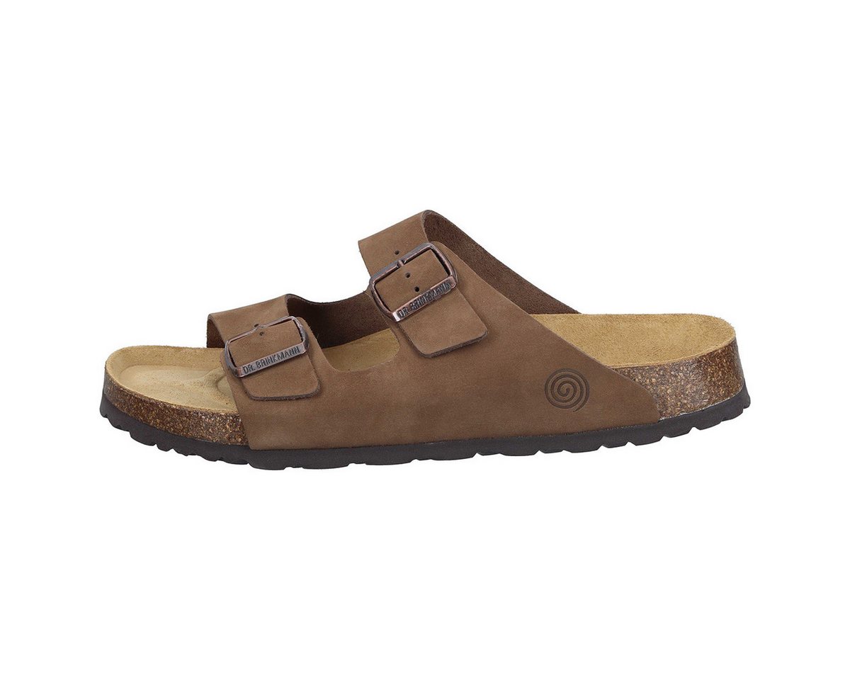 Dr. Brinkmann Bonillo Pantolette (1-tlg) Hausschuh - Weiches Nubukleder, Gepolstertes Fußbett (braun)