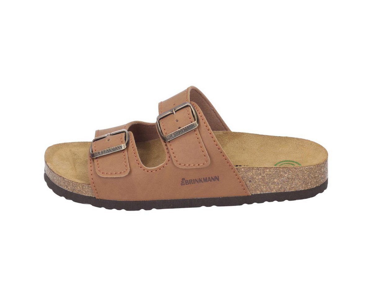 Dr. Brinkmann Bonillo Pantolette (1-tlg) Pantoletten - Gepolstertes, ergonomisches Fußbett, Verstellbare Riemen (braun)