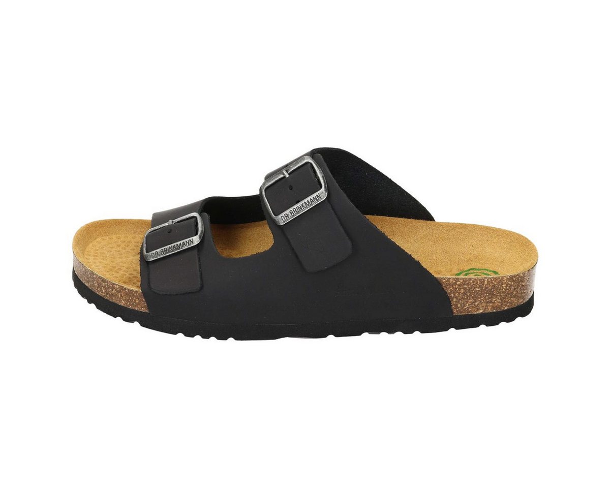 Dr. Brinkmann Bonillo Pantolette (1-tlg) Pantoletten - Gepolstertes, ergonomisches Fußbett, Verstellbare Riemen (schwarz)