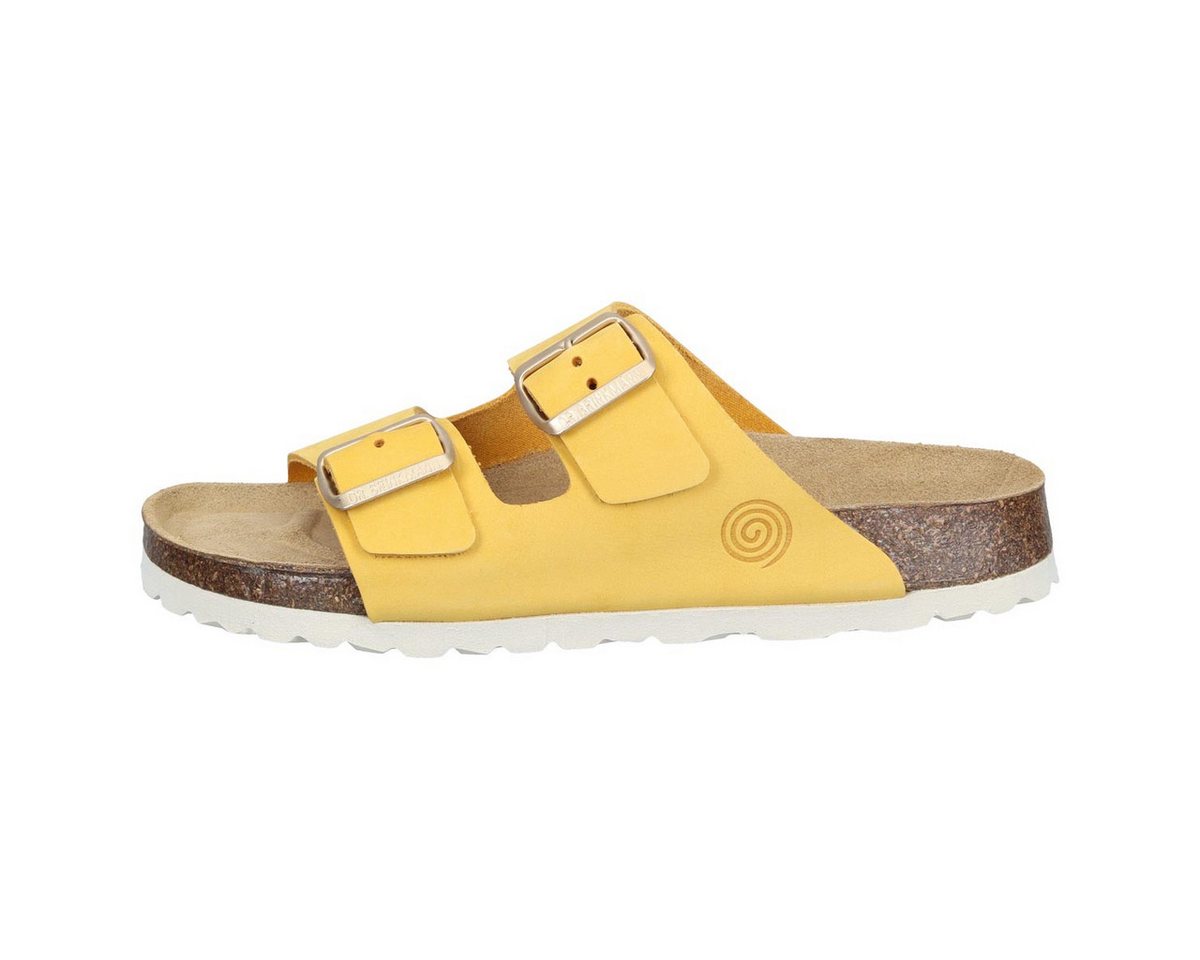 Dr. Brinkmann Bonillo Pantolette (1-tlg) Pantoletten - Hochwertiges, robustes Leder, Anatomisches Weichfußbett (gelb)