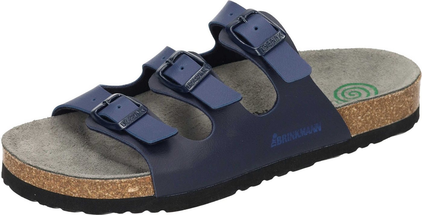 Dr. Brinkmann Pantoletten Pantolette aus strapazierfähigen Gewebefasern (blau)