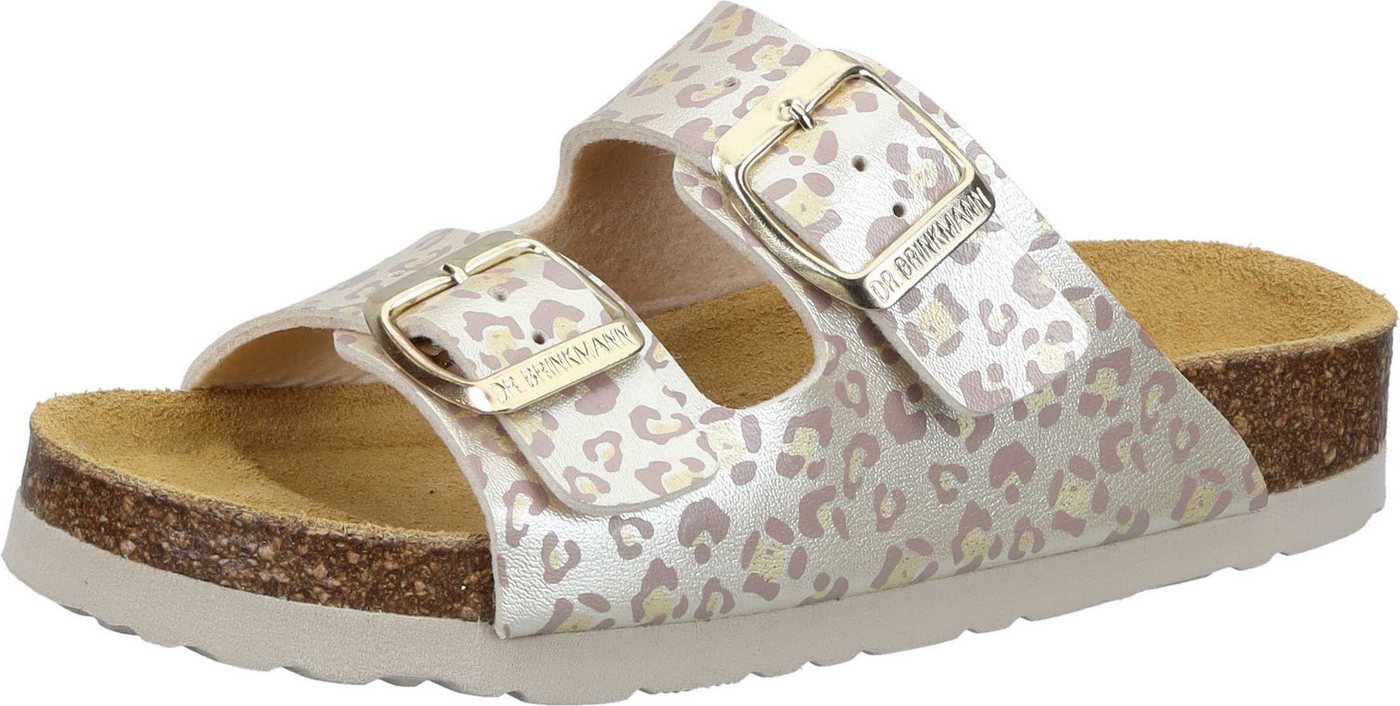 Dr. Brinkmann Pantoletten Pantolette aus strapazierfähigen Gewebefasern (gold)