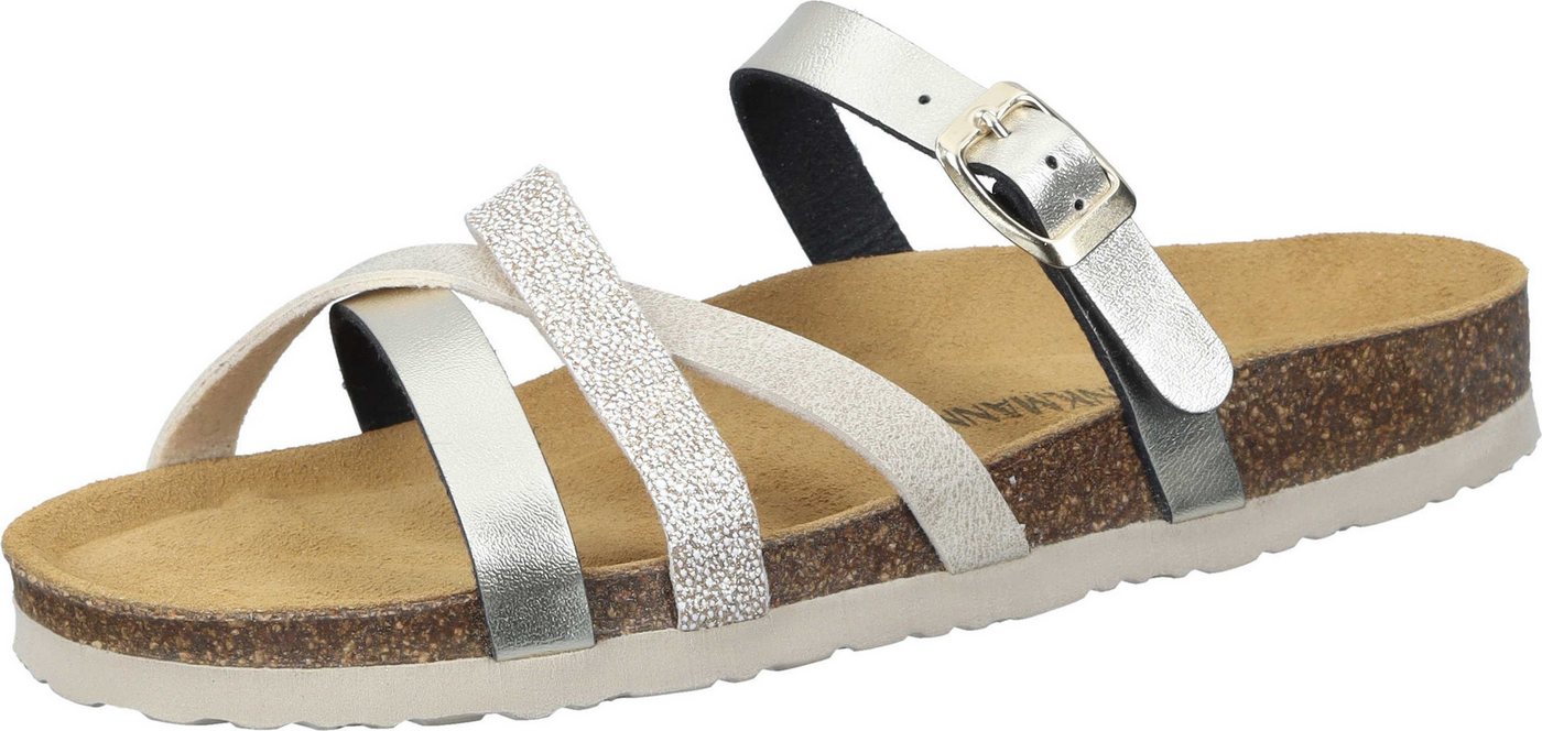 Dr. Brinkmann Pantoletten Pantolette aus strapazierfähigen Gewebefasern (gold)