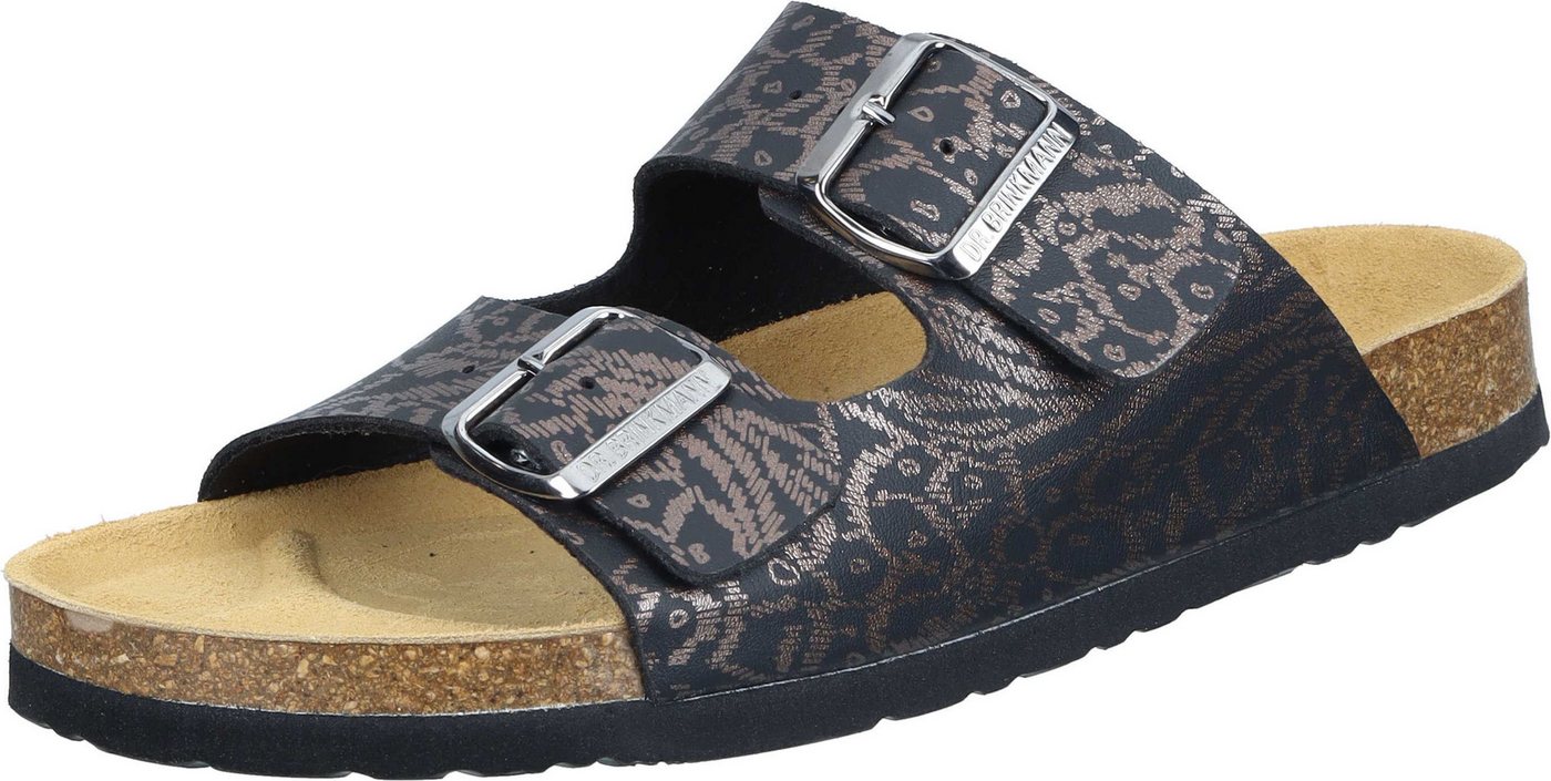 Dr. Brinkmann Pantoletten Pantolette aus strapazierfähigen Gewebefasern (schwarz)