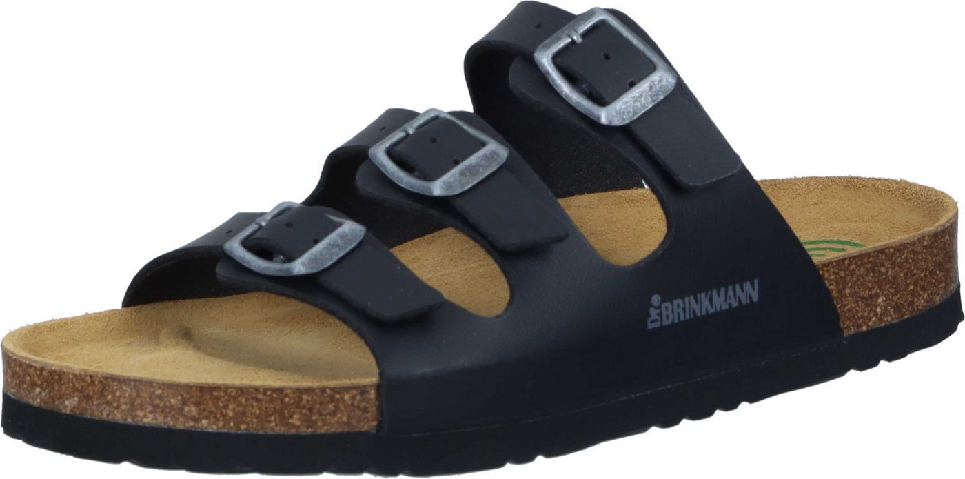 Dr. Brinkmann Pantoletten Pantolette aus strapazierfähigen Gewebefasern (schwarz)