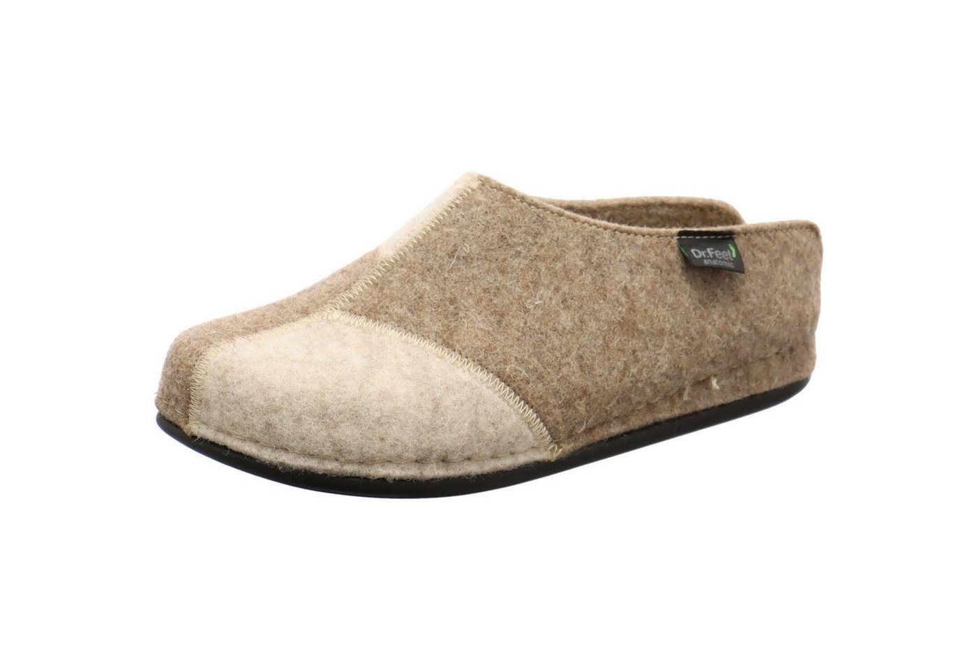 Dr. Feet Hausschuh (beige/braun)