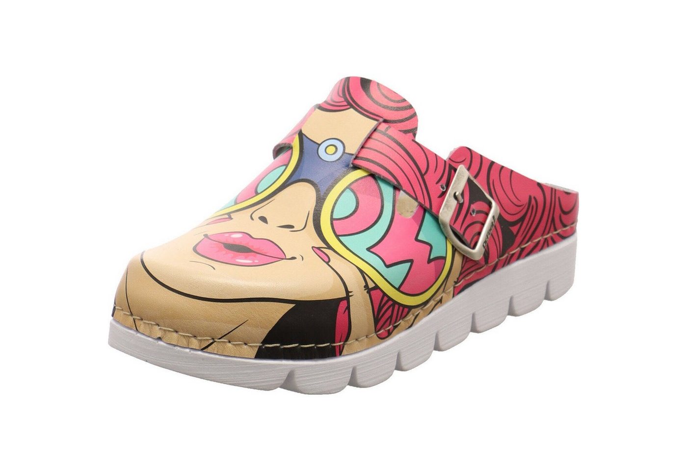 Dr. Feet Pantolette (bunt)