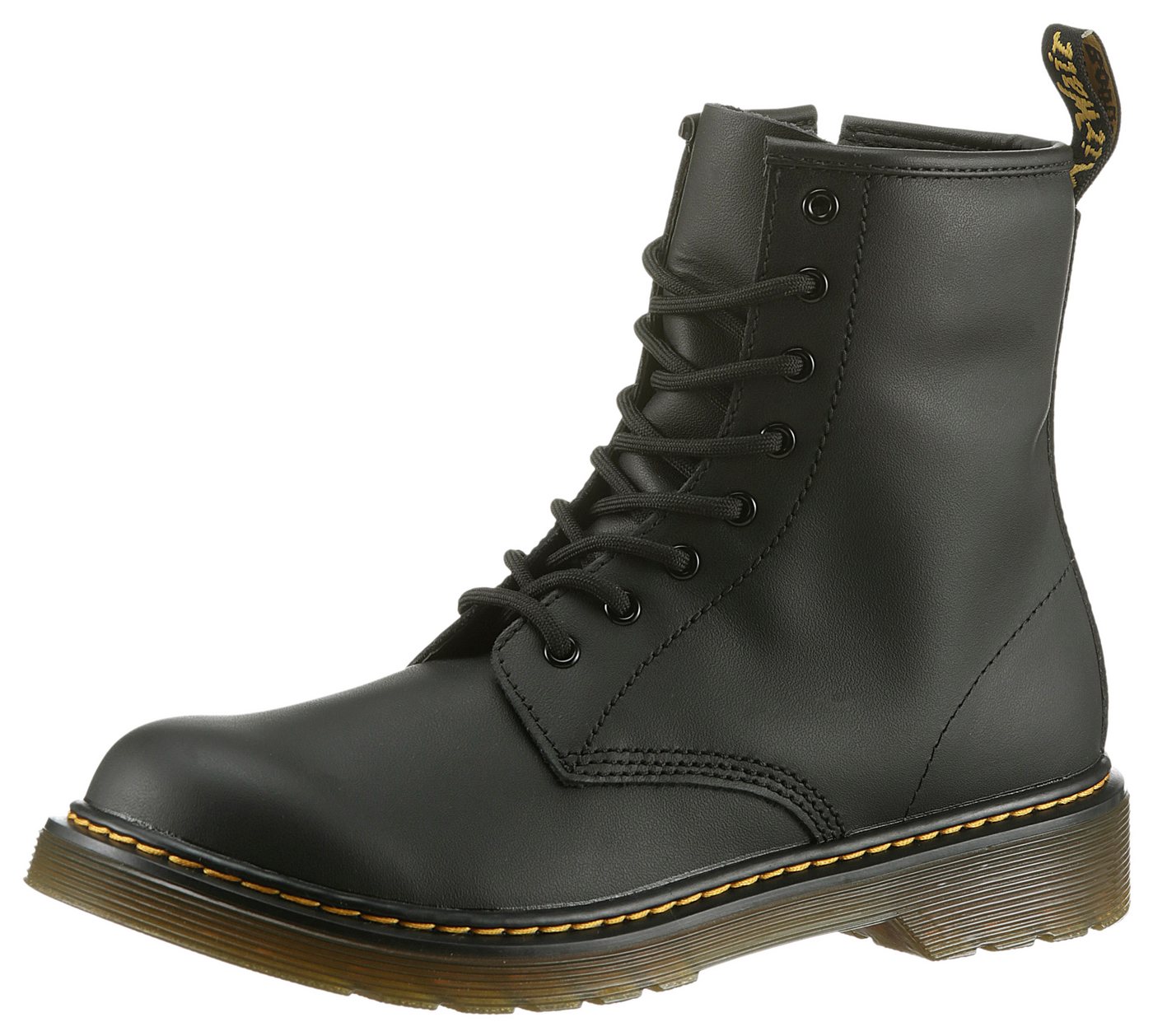 Dr. Martens 1460 Kinder SOFTY T Schnürboots Kinderstiefel, Freizeitschuh mit Reißverschluss und Anziehlasche