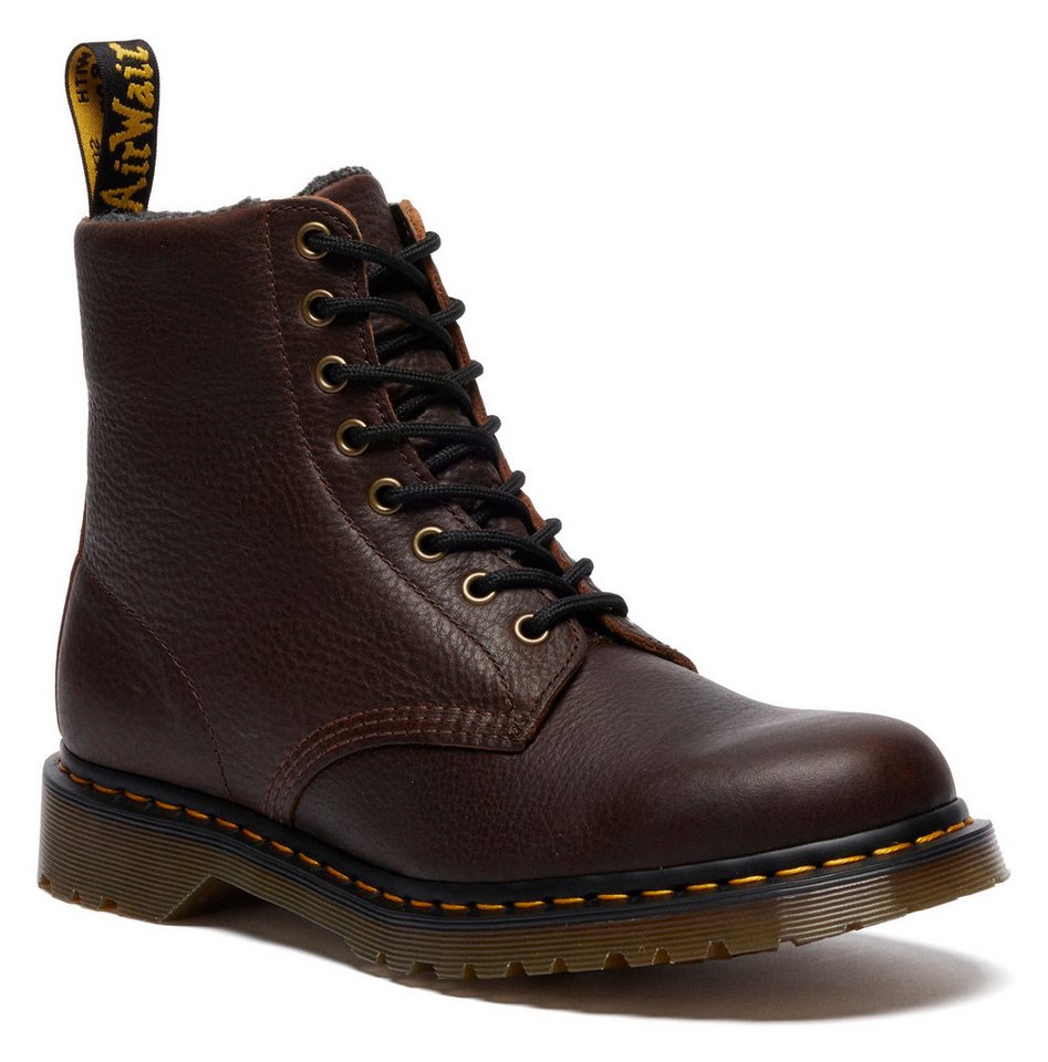 Dr. Martens 1460 schmale Form Schnürstiefelette Plateaustiefel, Winterstiefel mit modischem Blockabsatz