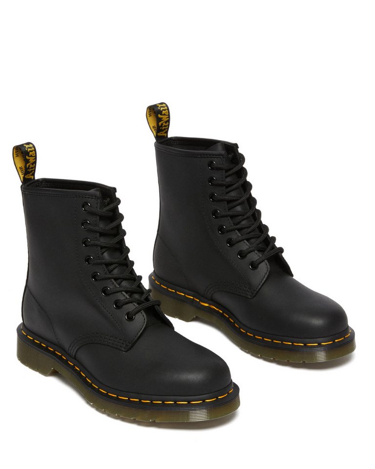 Dr. Martens 1460 Schnürboots Blockabsatz, Schnürstiefelette mit typischer Rahmennaht
