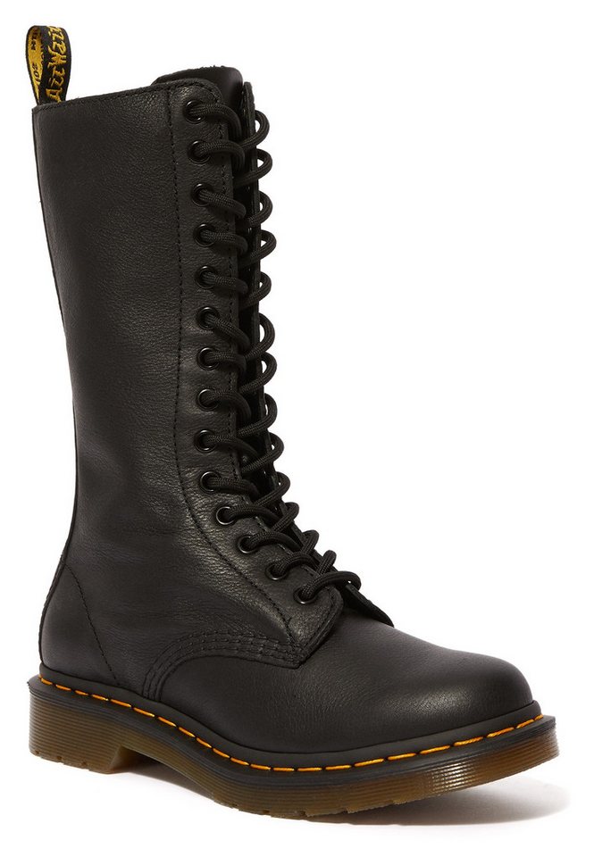 Dr. Martens 1B99 Black Virginia Schnürstiefel Langschaftstiefel, Boot mit Reißverschluss
