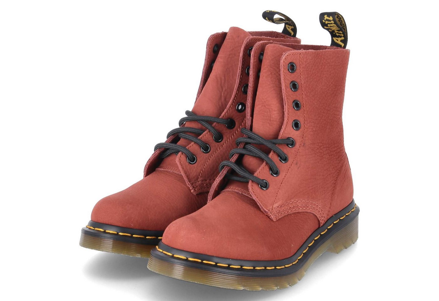 Dr. Martens 41402600 Damen Rauleder rot Schnürstiefel