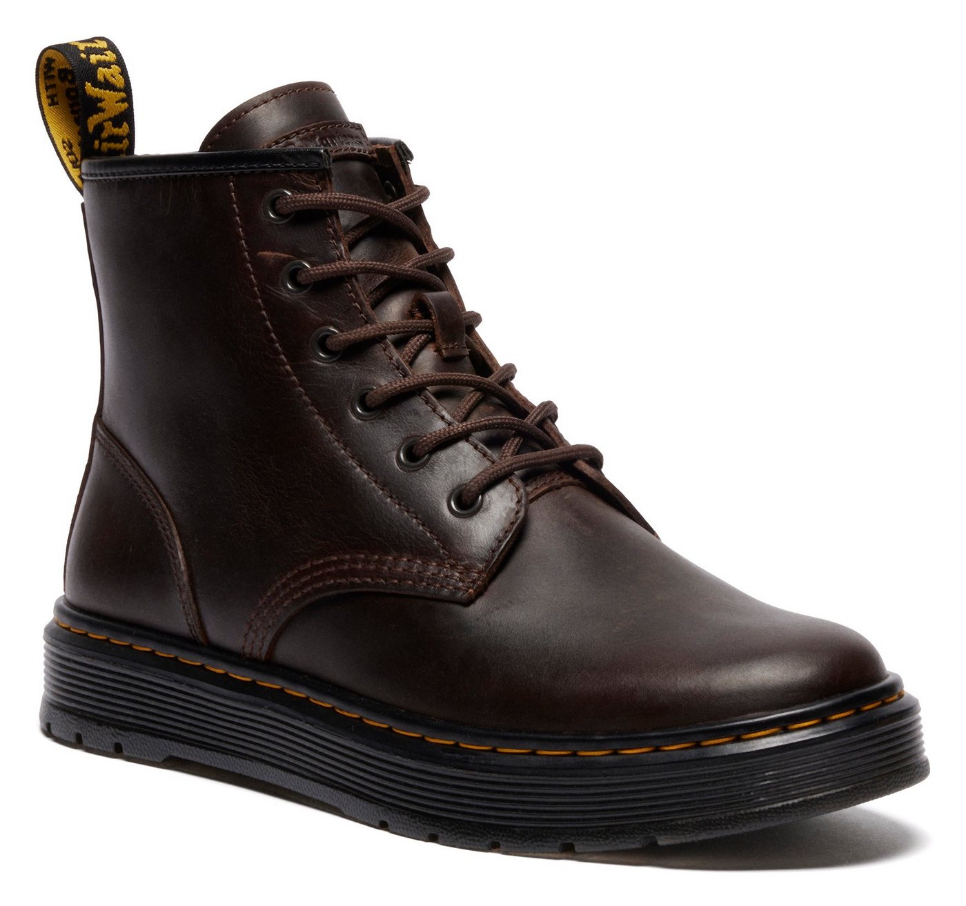 Dr. Martens Brookline Crazy Horse Leder Chukka Schnürboots Schnürboots, Boots mit Anziehlasche