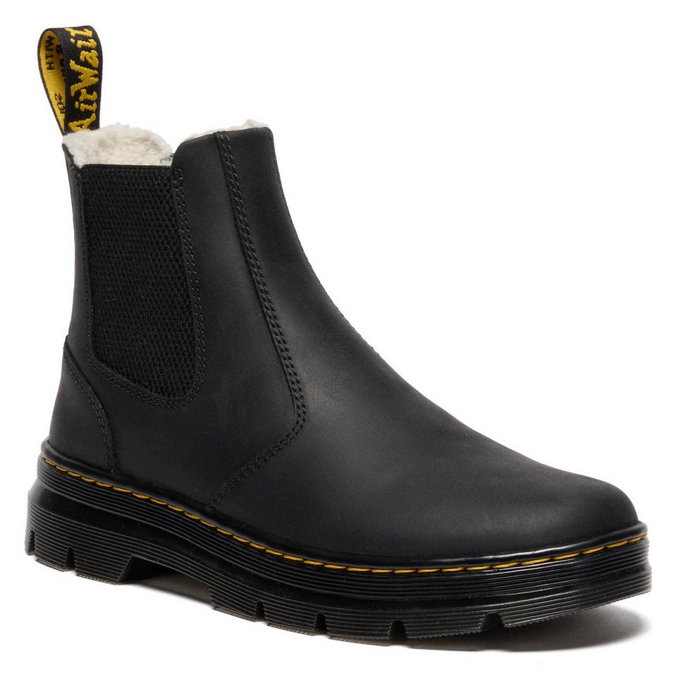 Dr. Martens Embury WL Chelseaboots, Blockabsatz, Stiefelette, Schlupfschuh mit praktischer Anziehlasche