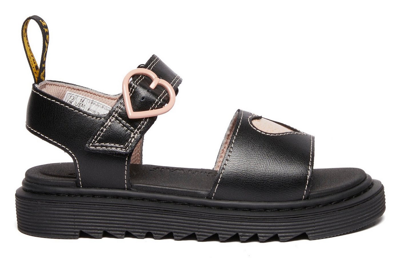 Dr. Martens Marlowe Kinder Plateausandale Plateausandale, Sommerschuh mit Herzchen Applikation