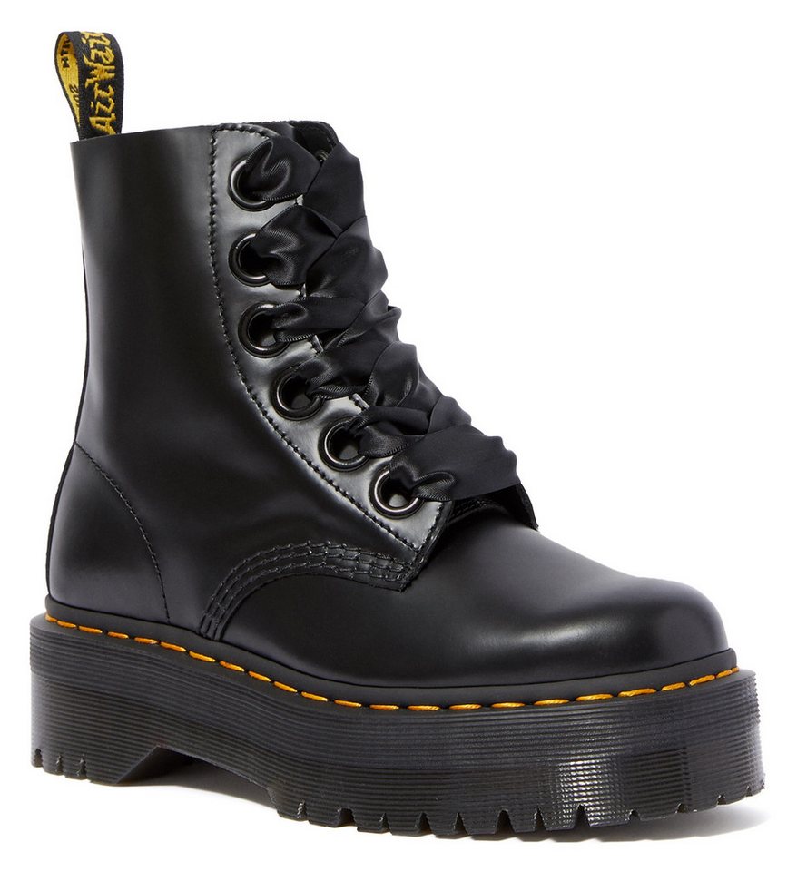 Dr. Martens Molly Schnürboots Plateauboots, Chunky Boot mit modischen Schnürsenkeln