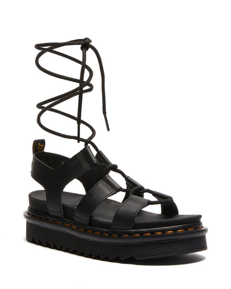Dr. Martens Nartilla Sandalette Plateau, Sandalette mit raffinierter Schnürung am Bein