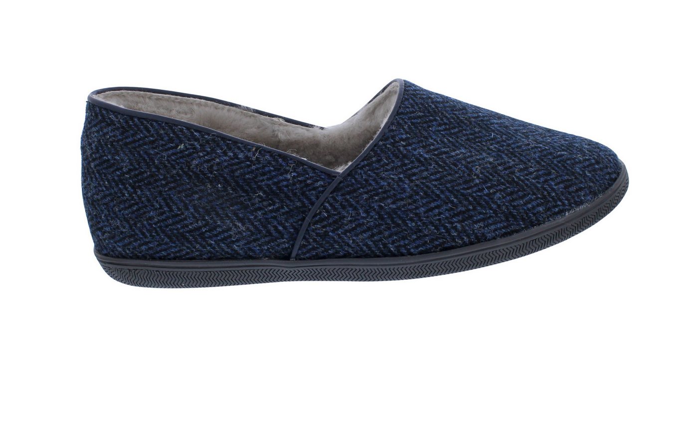 Draper of Glastonbury Trevor Hausschuh-Slipper, originaler Harris Twee Hausschuh