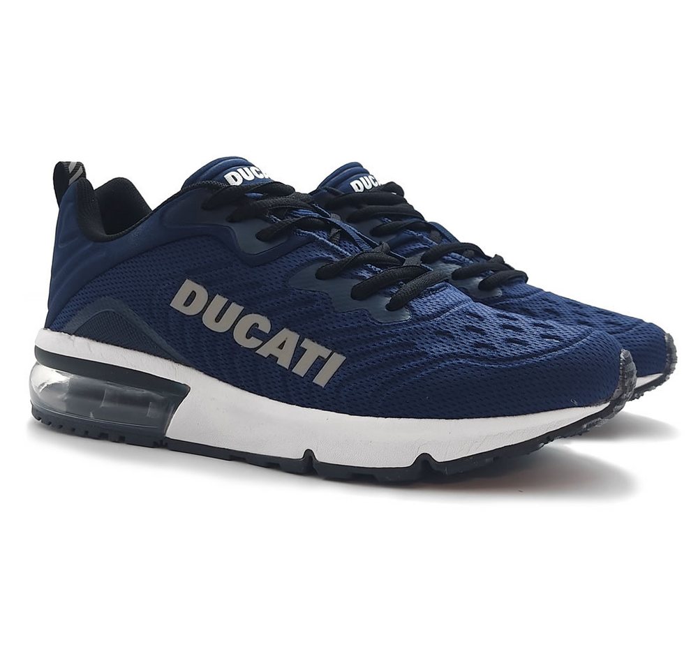 Ducati Herren Sneaker – Sportlicher Freizeitschuh mit Air-Sohle & Dämpfung Sneaker Stoßdämpfung (blau)