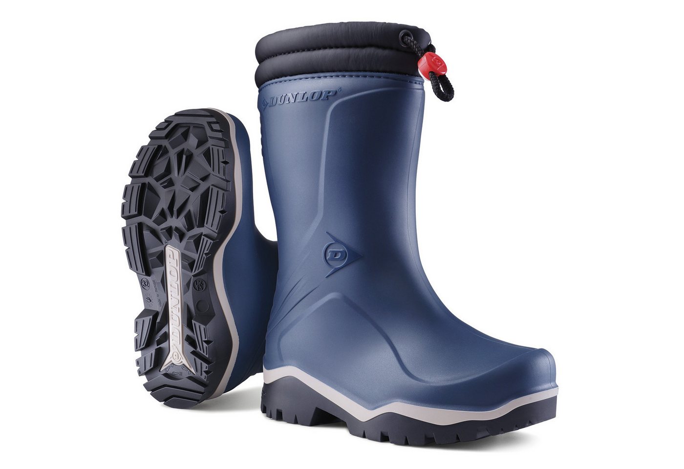 Dunlop Kinder Winterstiefel Blizzard blau Gummistiefel