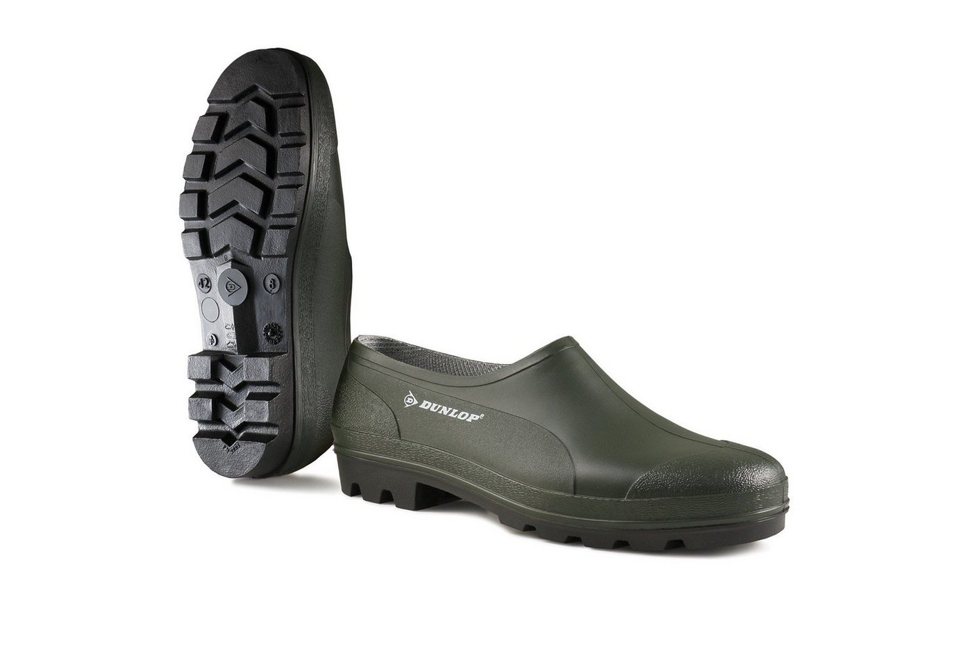 Dunlop PVC-Galosche Bicolour Wellie Shoe grün Clog