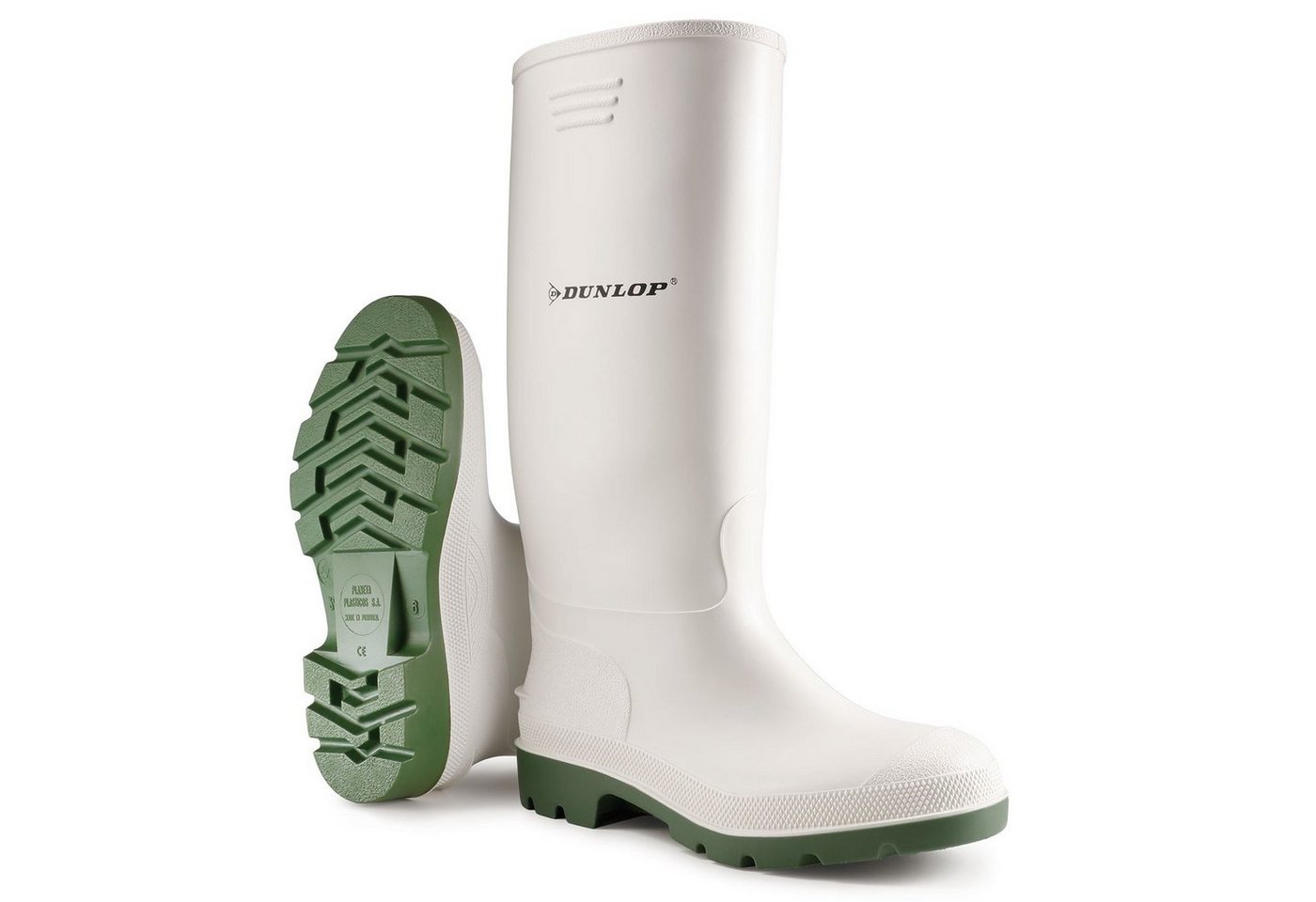 Dunlop Stiefel Pricemastor weiß ohne Schutzkappe Gummistiefel