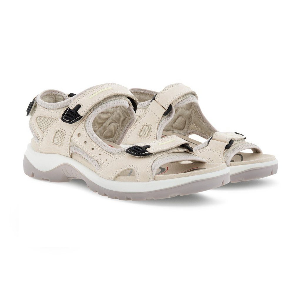 ECCO Yucatan Leder hellgrau Damen Sandale