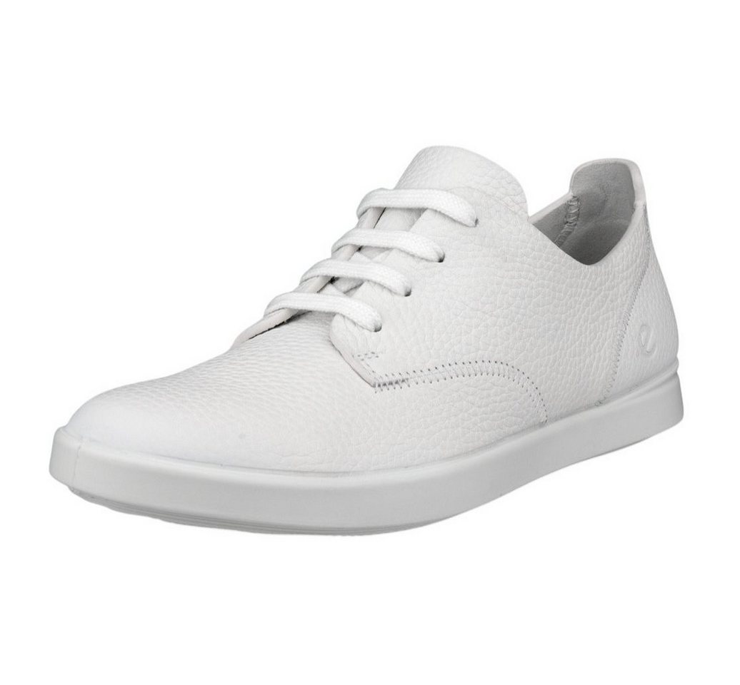 ECCO Leisure Lace Up (weiches Premium-Leder) weiss Damen Sneaker