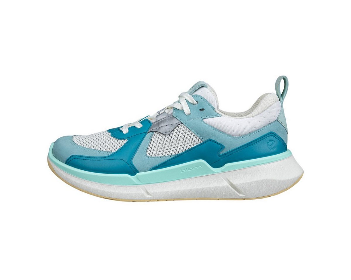 ECCO Biom 2.2 (ECCO Leder) blau/weiss Damen Sneaker