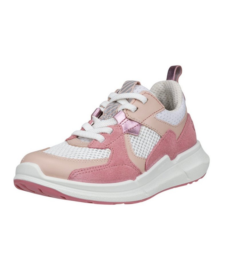 ECCO Biom 2.2 Lea Tex (Premium Leder) rosa/weiss Kinder Sneaker