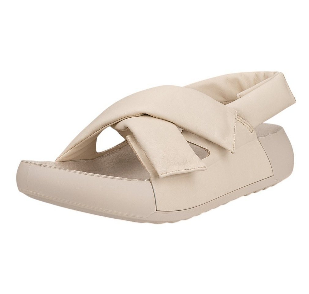 ECCO Cozmo Croos (Vollnarbenleder) beige Damen Sandale