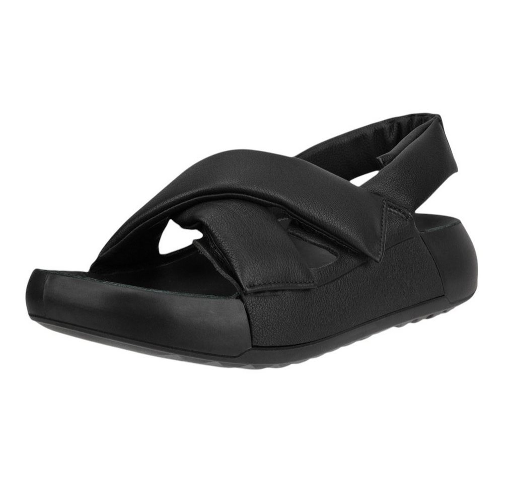 ECCO Cozmo Croos (Vollnarbenleder) schwarz Damen Sandale