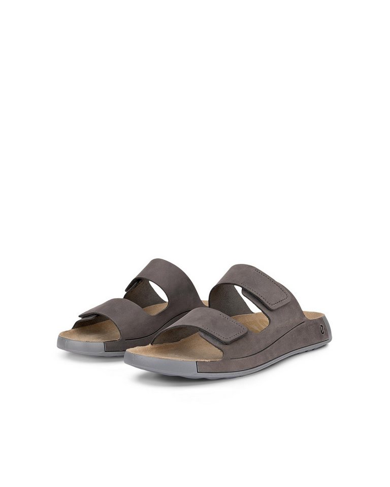 ECCO Cozmo M Pantolette Sommerschuh, Schlappen, Klettschuh mit dezenten Ziernähten