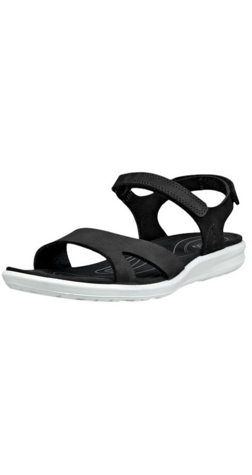 ECCO Cruise II 3 Strap (Nubukleder) schwarz Damen Sandale