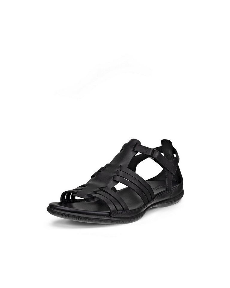 ECCO FLASH Sandale Sommerschuh, Urlaubsschuh mit Klettverschluss (schwarz)