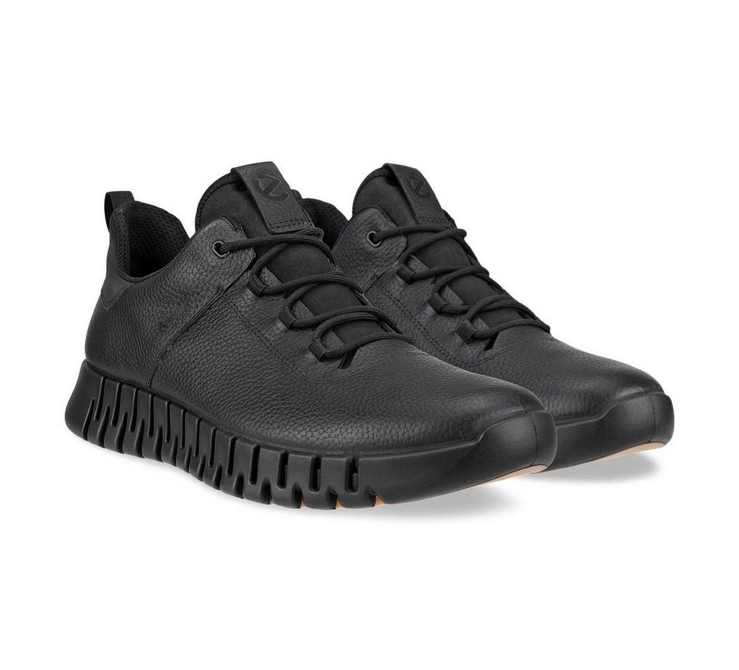 ECCO Gruuv Lea GTX (Glattleder, wasserdicht) schwarz Herren Sneaker