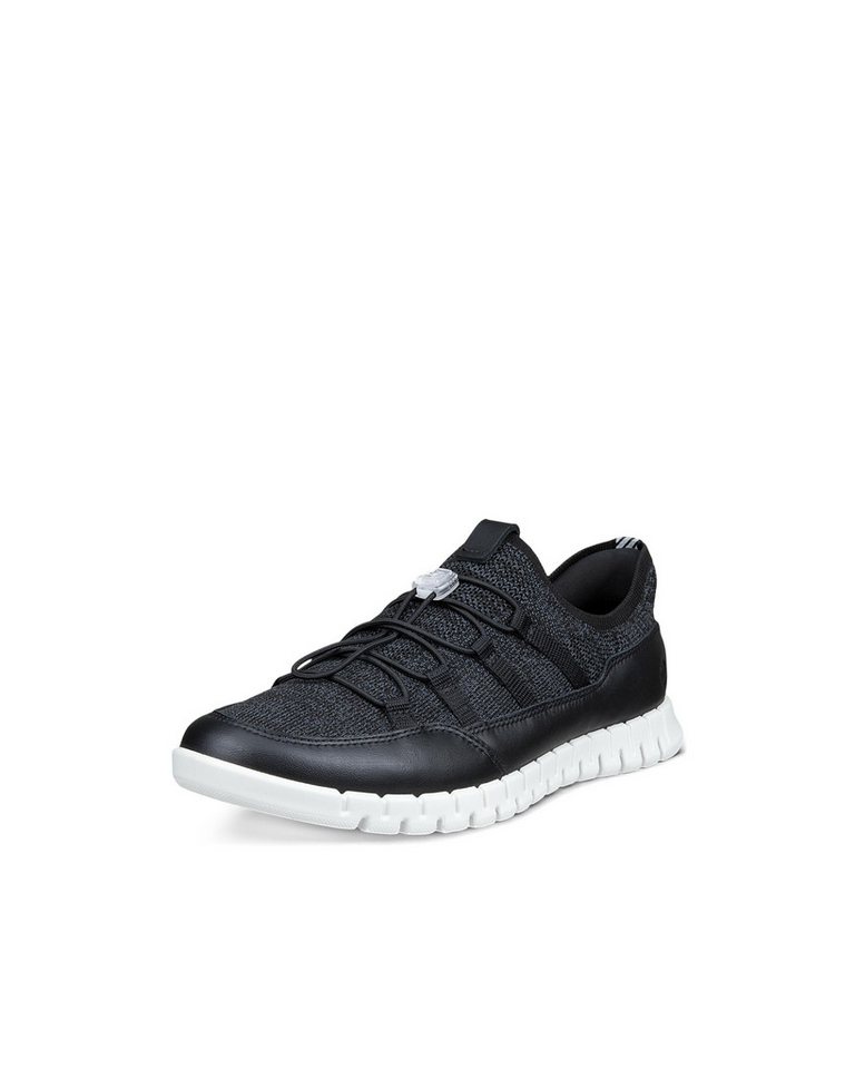 ECCO GRUUV LITE Slip-On Sneaker Schlupfschuh, Freizeitsneaker, Halbschuh mit Schnellverschluss (schwarz)