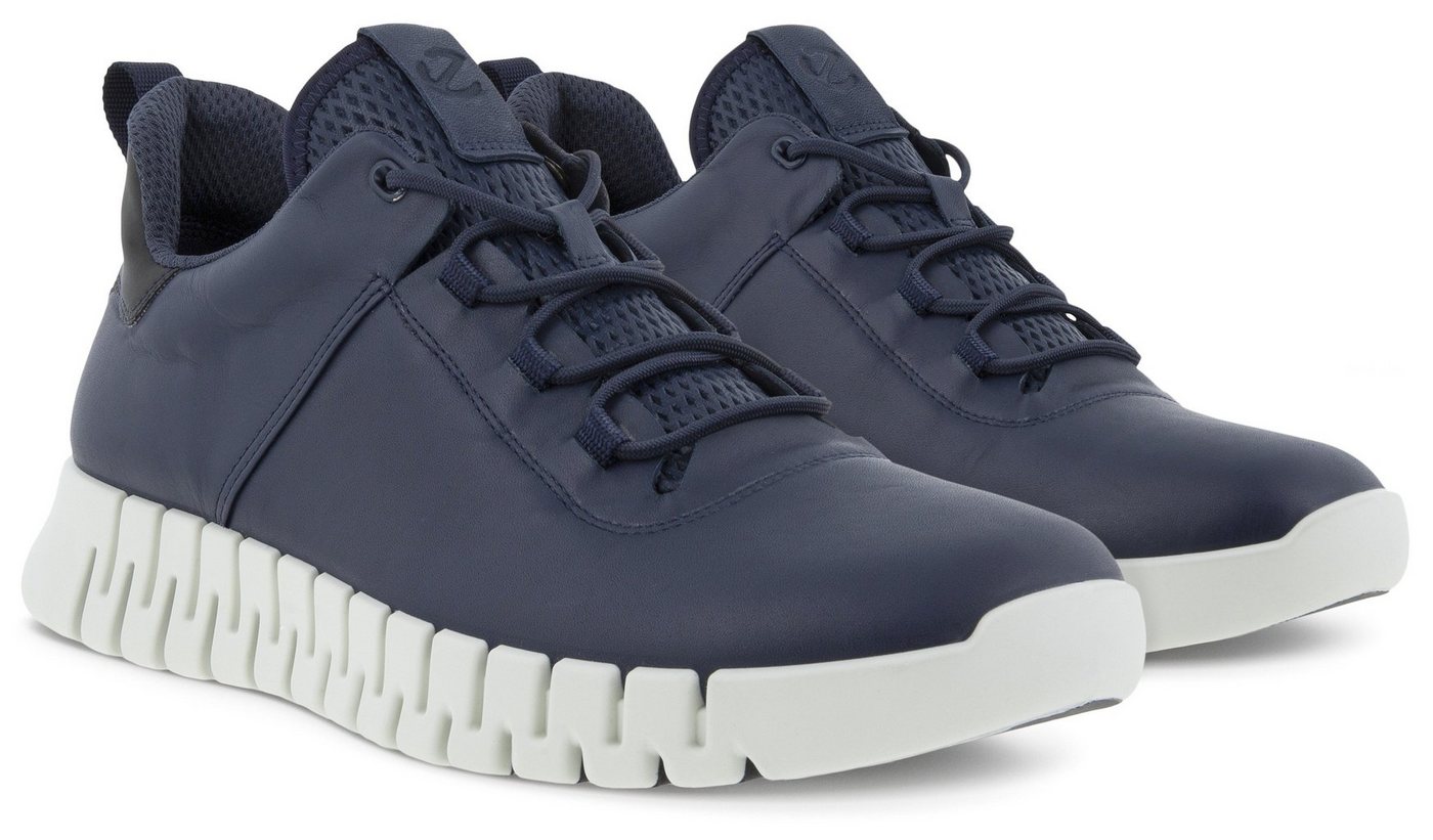 ECCO GRUUV M Sneaker, Freizeitschuh, Halbschuh, mit herausnehmbarer Dual-Fit-Innensohle (blau)