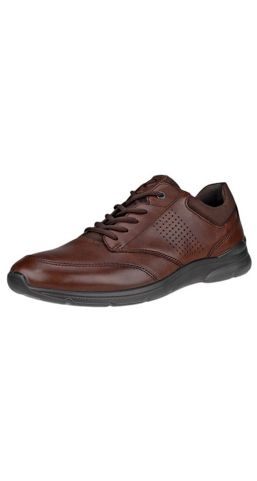 ECCO Irving Low Lace (Vollnarbenleder) dunkelbraun Herren Sneaker