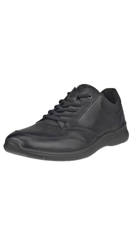 ECCO Irving Low Lace (Vollnarbenleder) schwarz Herren Sneaker
