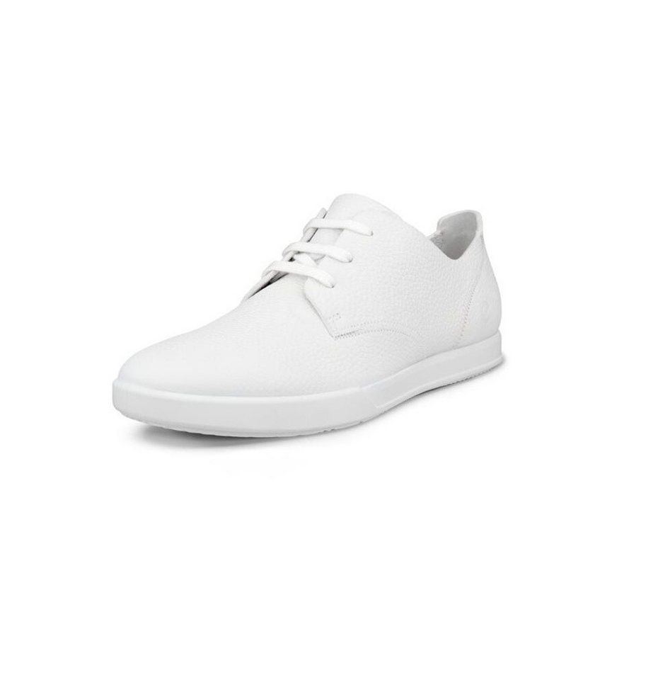 ECCO Leisure Derby (ECCO-Leder) weiss Herren Sneaker