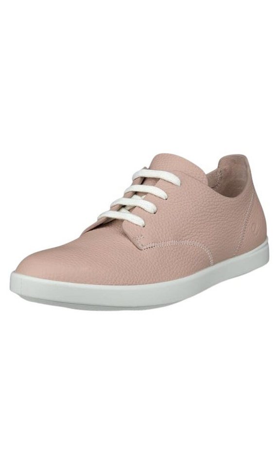 ECCO Leisure Lace Up (weiches Premium-Leder) rosa Damen Sneaker