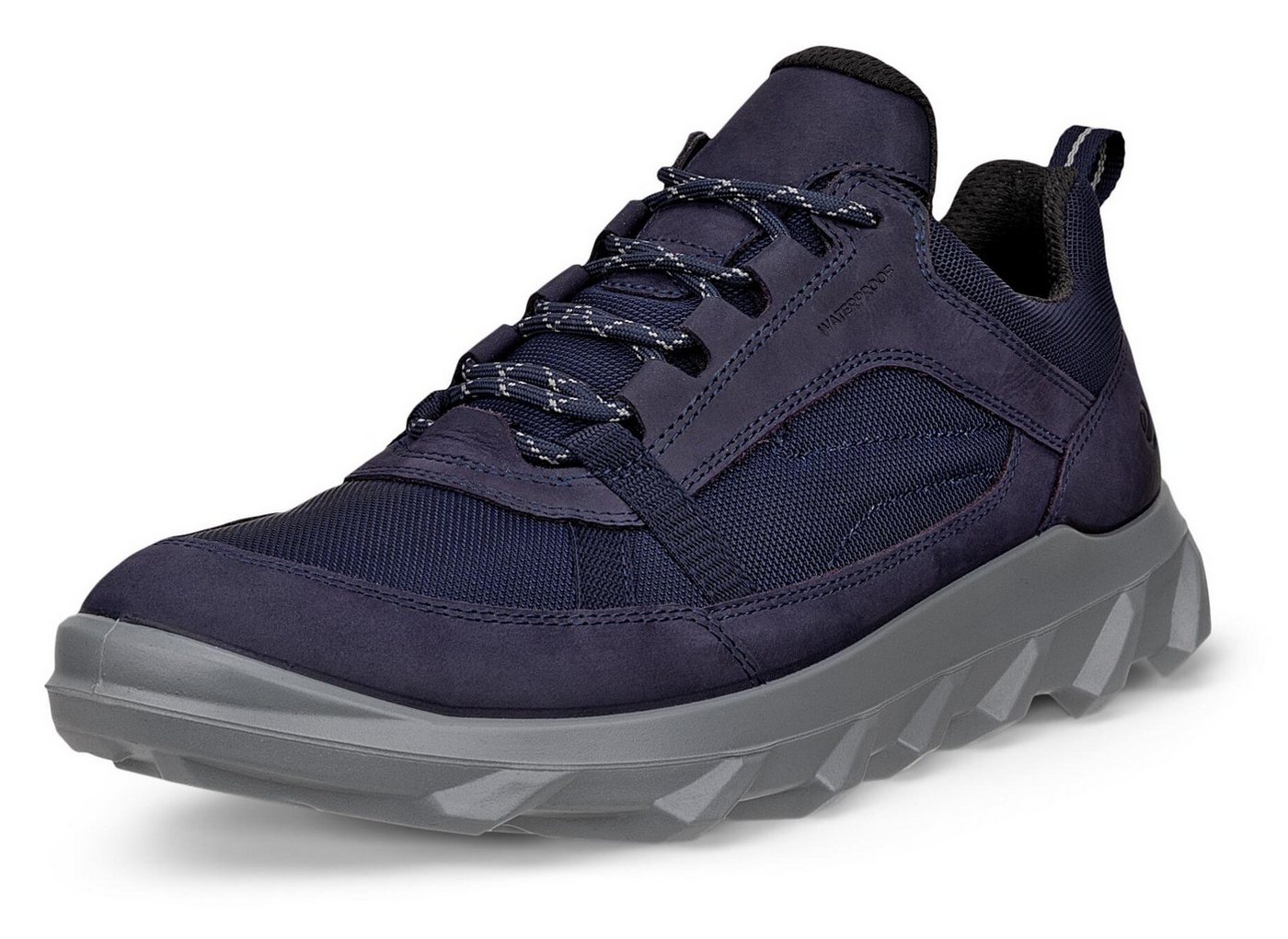 ECCO Mx Low wp Sneaker Schnürschuh, Freizeitschuh mit BREATHRU Konzept, waterproof (blau)