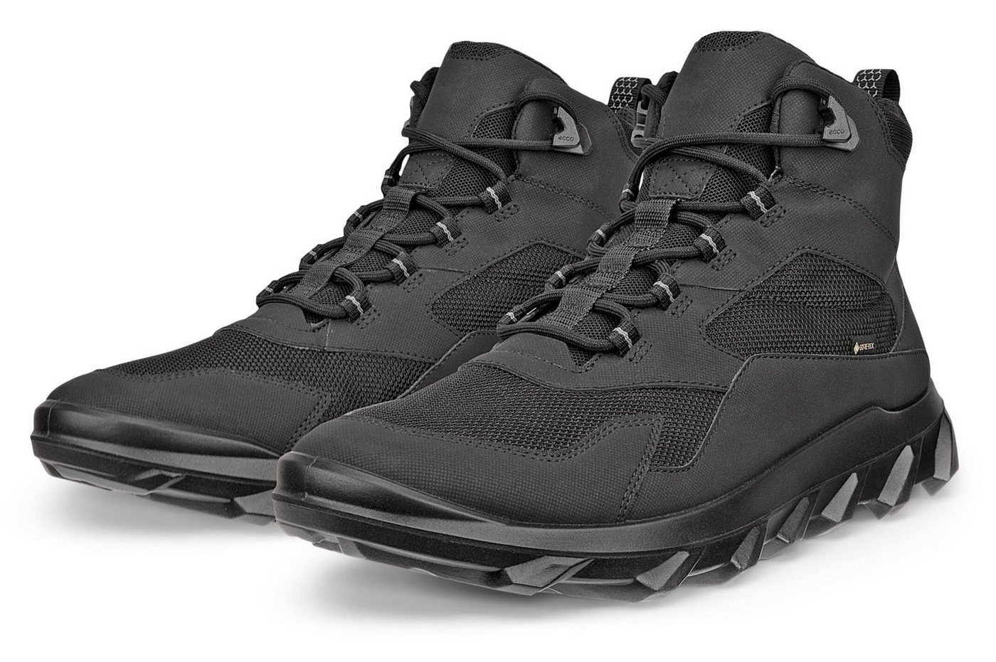 ECCO MX M Schnürboots Outdoorschuh, Wanderschuh, Winterboots mit GORE-TEX (schwarz)